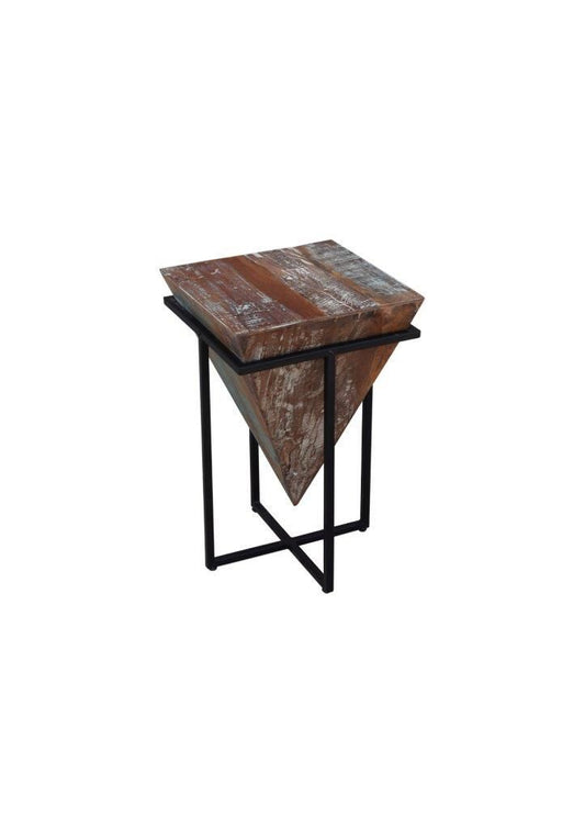NEEL-438C Small Side Table (Rustic Finish)