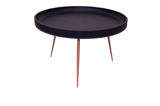 OCC08 Coffee Table (Black Top Copper Leg)