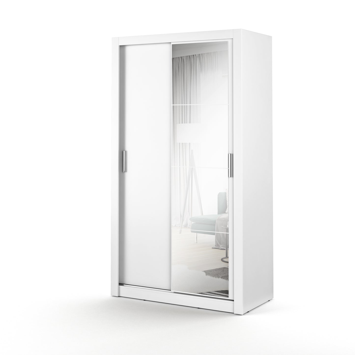 Denmark 1.2m Sliderobe - White