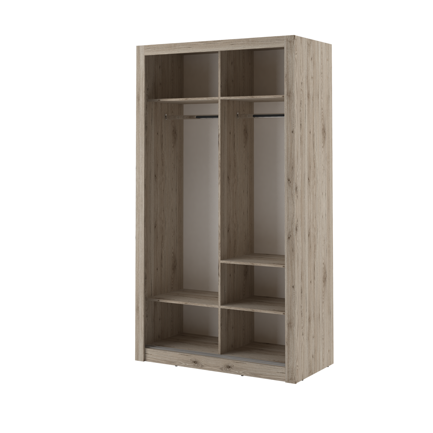 Denmark 1.2m Sliderobe - Oak Shetland