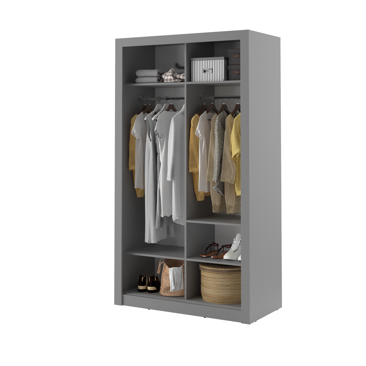 Denmark 1.2m Sliderobe - Grey