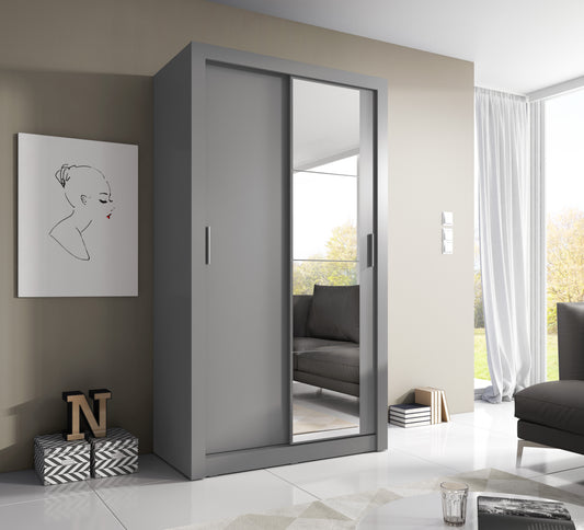 Denmark 1.2m Sliderobe - Grey
