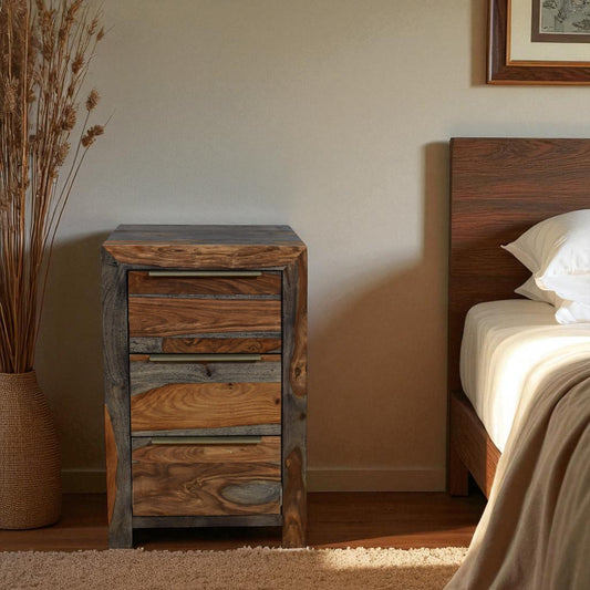 BGO103 3 Drawer Bedside