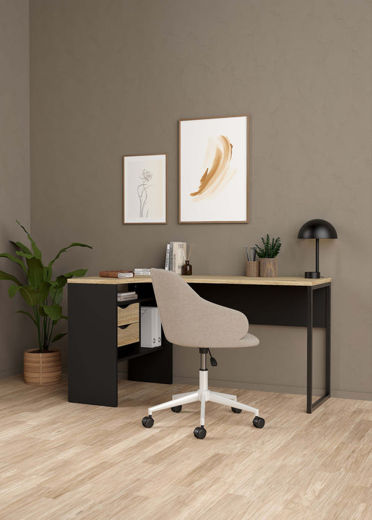 Function Plus Desk 80118 - Black Oak