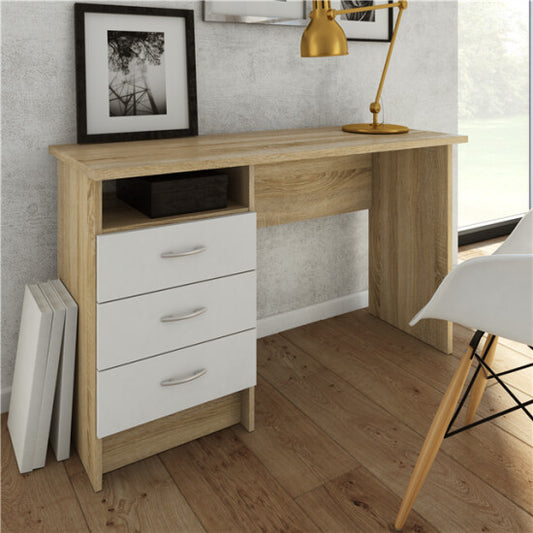 Function Plus Desk 80134 - Oak White