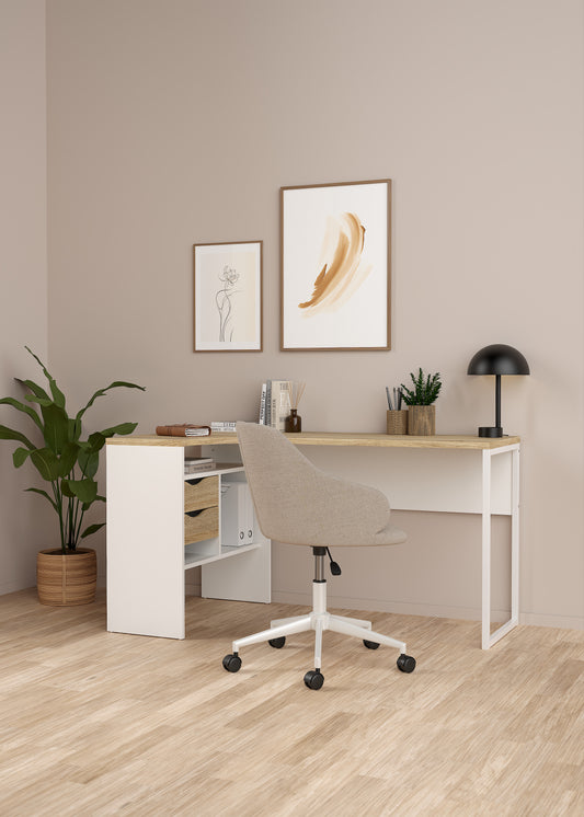 Function Plus Desk 80118 - White Oak