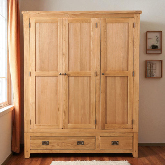 MNB008 3 Door 2 Drawer Wardrobe