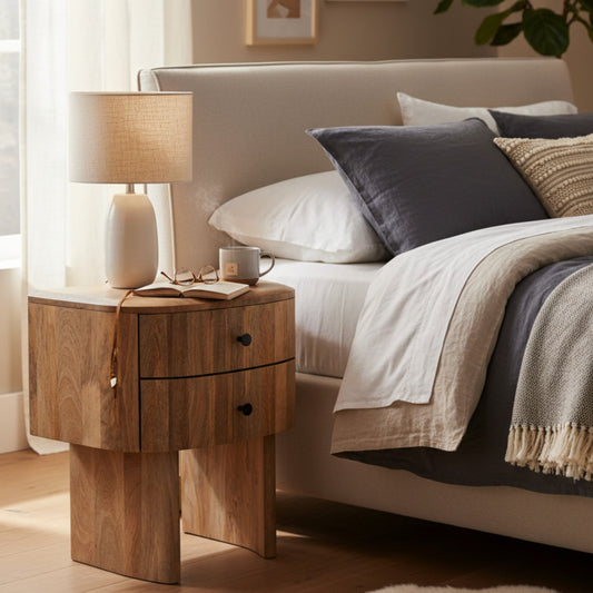 SIN005 - 2 Drawer Side Table