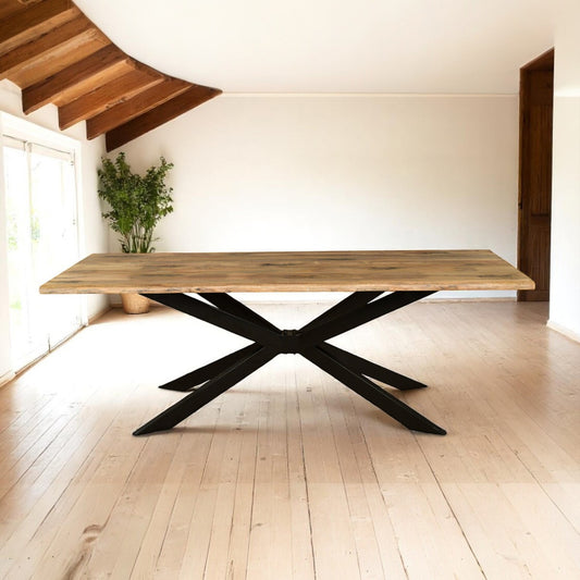 TAB203R 2.2M Live Edge Table (Rustic Mango Finish)