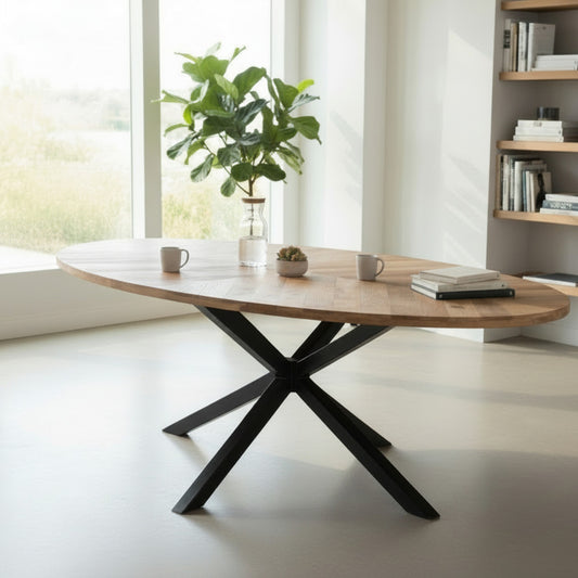 TAB303S 2.4M Oval Sunburst Table