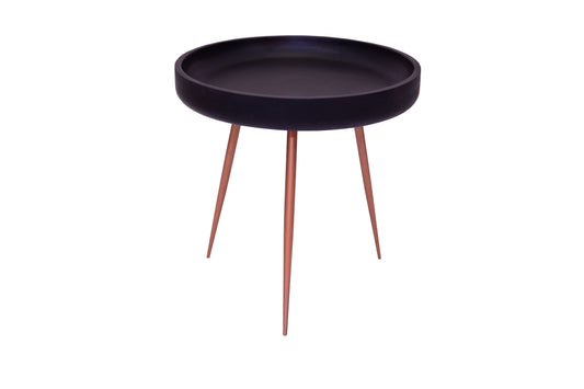 OCC07 Lamp Table (Black Top Copper Leg)